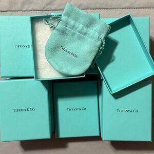 Tiffany & Co. Iconic Blue Boxes and Pouch Set